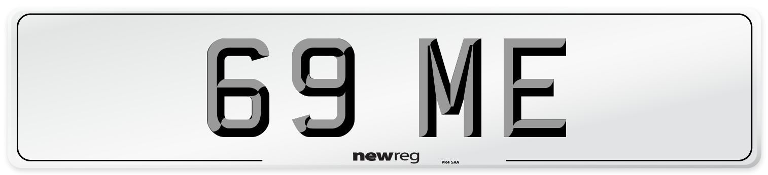 69 ME Number Plate from New Reg